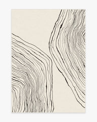 Seine Black & Ivory Flatwoven Rug by Nina Takesh