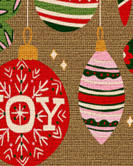 Festive Ornaments Joy Doormat