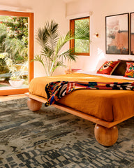 Gaia Charcoal & Tan Rug