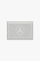 Halo Monogram Bath Mat