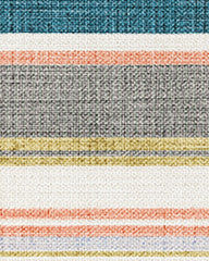 Tropez Stripe Teal Multicolor Outdoor Rug