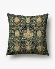 Montreal Charcoal Woven Throw Pillow by Morris & Co.