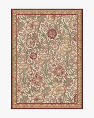 Pink & Rose Burgundy Flatwoven Rug by Morris & Co.
