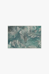 Aurora Teal Grey Rug