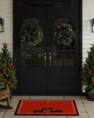 Pawlished Holiday Doxie Large Doormat