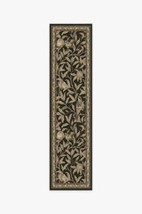 Bird & Pomegranate Soft Black Rug by Morris & Co.
