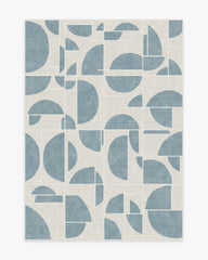 Lune Slate Blue Rug by Nina Takesh