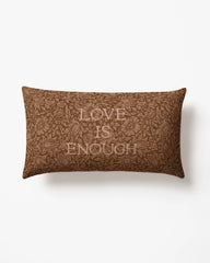 Mallow Vintage Rust Woven Lumbar Throw Pillow by Morris & Co.