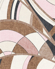 Portobello Road Soft Pink & Black Flatwoven Rug by RIXO