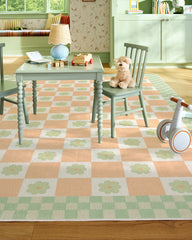 Mini Daisy Checkerboard Rug