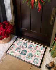 Snow Globes Pink Doormat