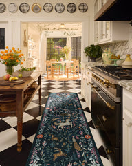 Dreamweaver Blue Multicolor Flatwoven Rug by Iris Apfel