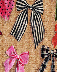 Festive Bows Multicolor Large Doormat