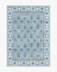 Ella Slate Blue Rug by Anthropologie