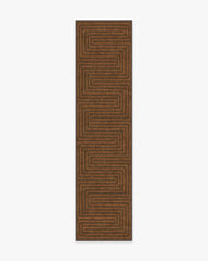 Labyrinth Brown & Orange Rug by Jonathan Adler