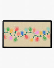 Let It Glow Cream Large Doormat