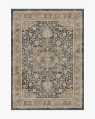Zahra Ink & Vintage Citron Flatwoven Rug