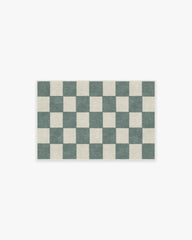 Jaque Checkered Slate Green Rug