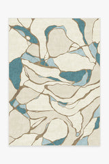 Aude Teal & Ivory Rug by Nina Takesh