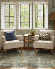 Pimpernel Jade Flatwoven Rug by Morris & Co.