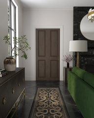 Sumaya Soft Black Flatwoven Rug by Martyn Lawrence Bullard