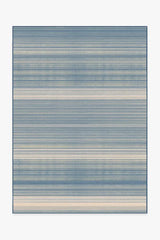 Coastal Linear Stripe Slate Rug