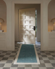 Luna Soft Teal Flatwoven Rug by goop
