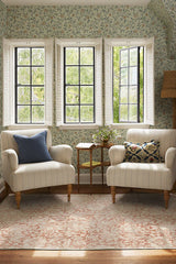 Mallow Rust Flatwoven Rug by Morris & Co.