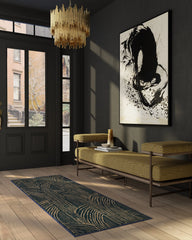 Beni Blue Flatwoven Rug by Martyn Lawrence Bullard