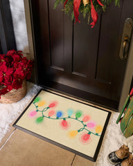 Let It Glow Cream Doormat