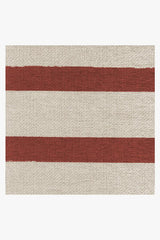 Hudson Stripe Red Flatwoven Rug
