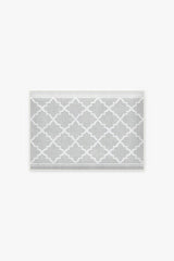 Tria Trellis Light Grey Bath Mat