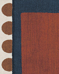 Nina Indigo & Rust Flatwoven Rug by Justina Blakeney