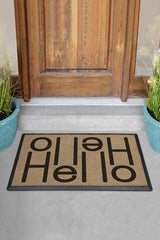 Hello Light Coir Doormat