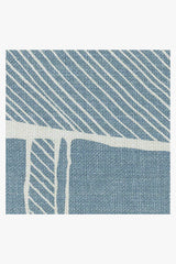 Rune Slate Blue Outdoor Rug