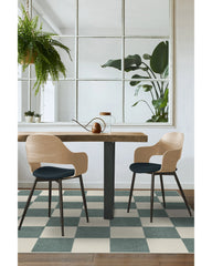 Jaque Checkered Slate Green Flatwoven Rug