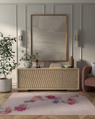 Clara Soft Rose Flatwoven Rug
