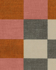 Checker Border Pink & Orange Flatwoven Rug by Jonathan Adler