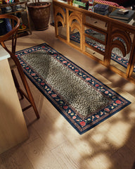 Kensington Sapphire & Brown Flatwoven Rug by RIXO