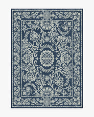 Delphina Navy Blue Flatwoven Rug