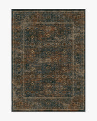 Ophelia Navy & Redwood Flatwoven Rug