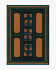 Nerissa Teal & Gold Rug by Architectural Digest