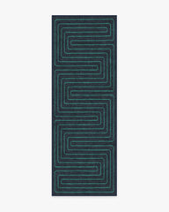 Labyrinth Navy & Teal Rug by Jonathan Adler