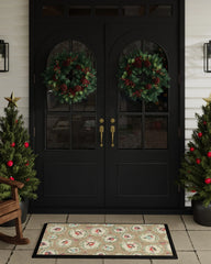 Holiday Robbins Natural Large Doormat