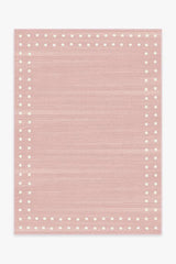 Dot Border Pink Rug