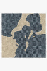 World Map Blue Flatwoven Rug