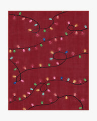 Let It Glow Red Flatwoven Rug