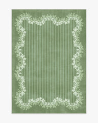 Oxbow Botanical Green Rug by Sanderson