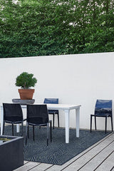 Parquet Navy Outdoor Rug
