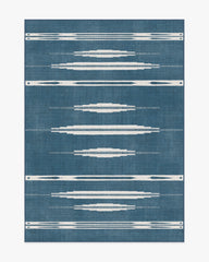 Raye Indigo & Ivory Flatwoven Rug